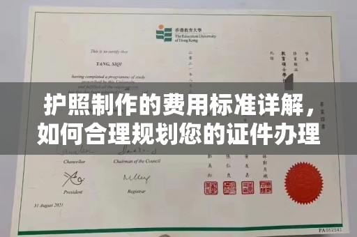 白沙护照制作的费用标准详解，如何合理规划您的证件办理预算