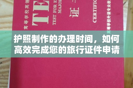 白沙护照制作的办理时间，如何高效完成您的旅行证件申请