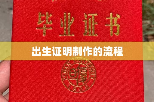 白沙出生证明制作的流程