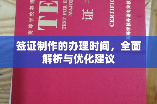 白沙签证制作的办理时间，全面解析与优化建议
